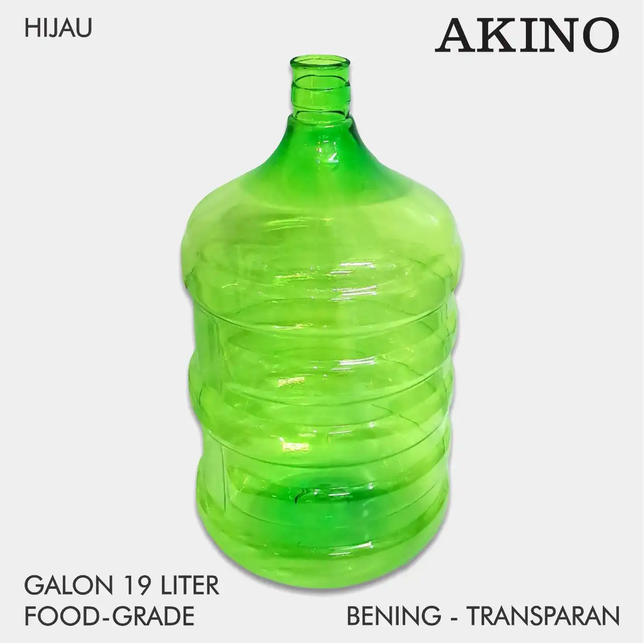 Galon Akino food grade 19 liter warna hijau segar yang menenangkan