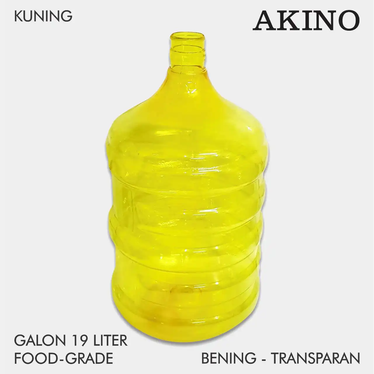Galon Akino kuning ceria kapasitas 19 liter food grade
