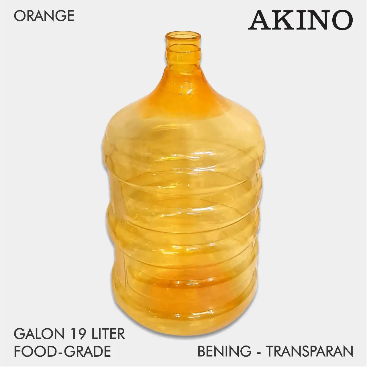 Galon Akino warna oranye semangat yang food grade dan berkualitas