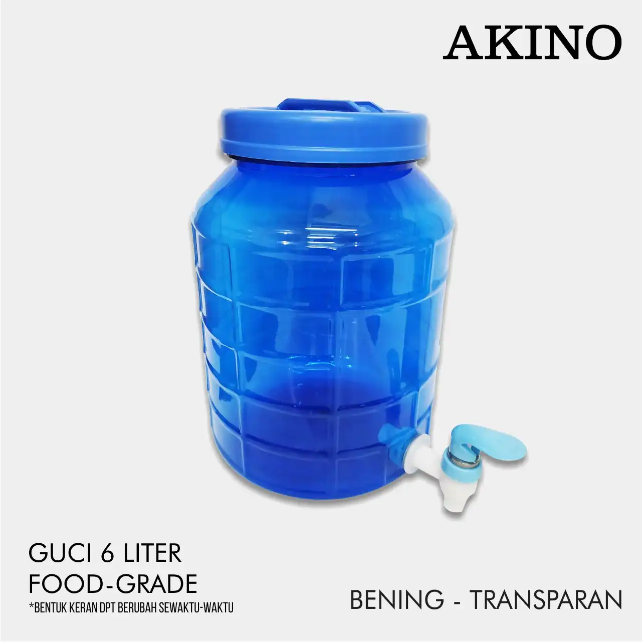 Guci Akino mini food grade kapasitas 6 liter dengan keran praktis